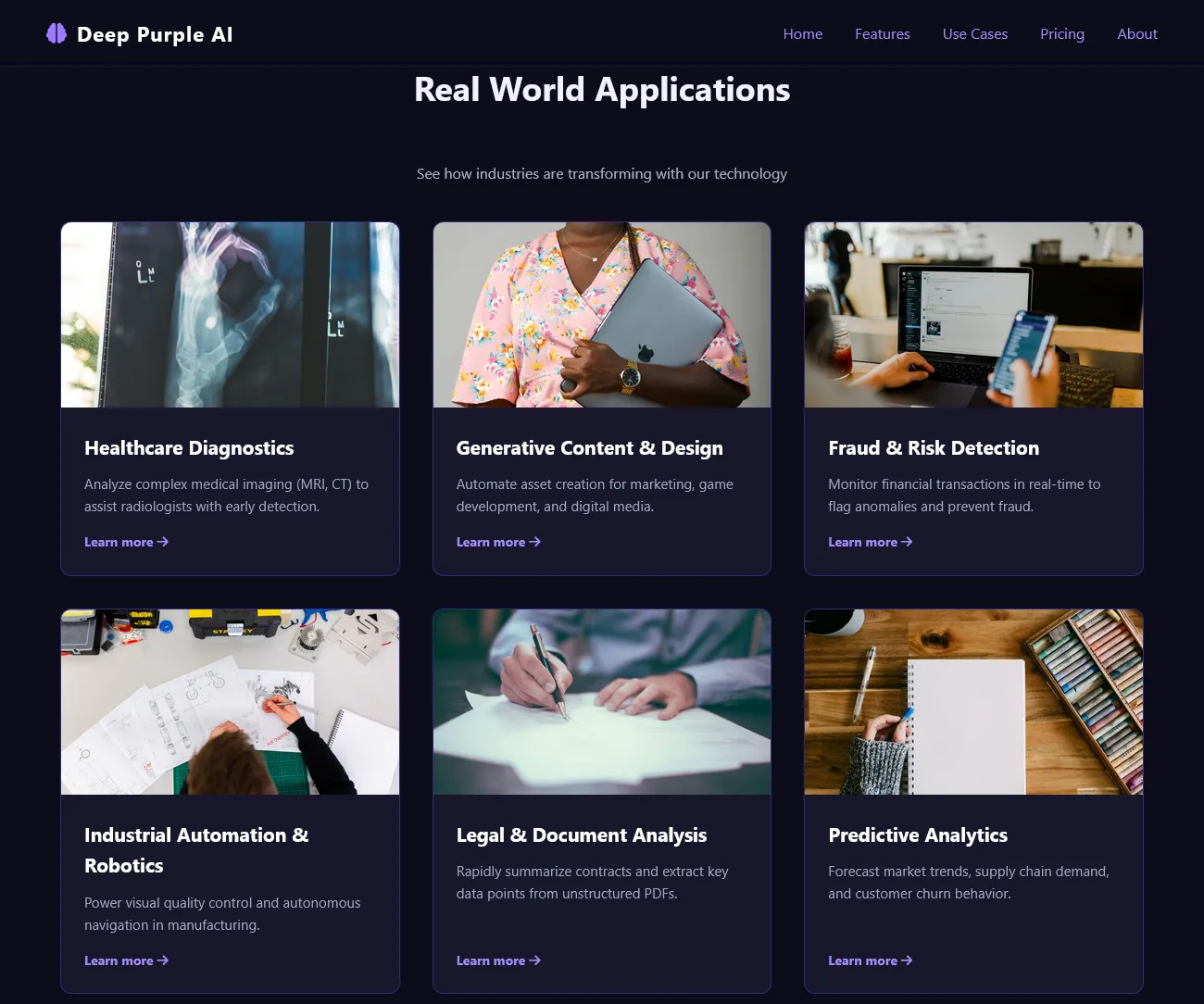 Deep Purple AI — use cases
