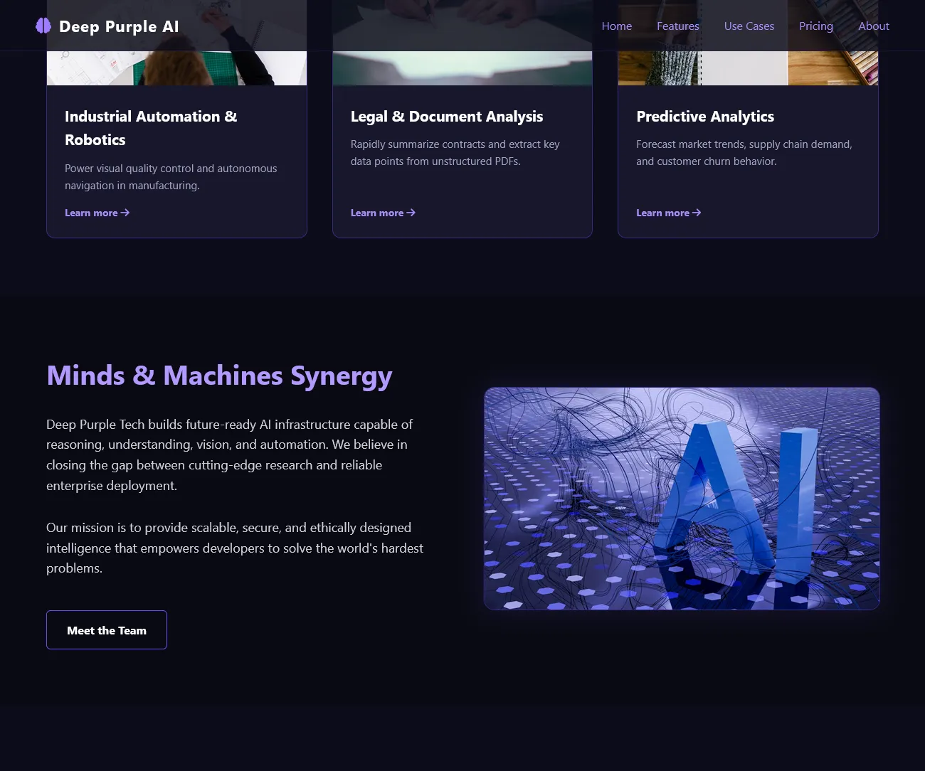 Deep Purple AI — technical section